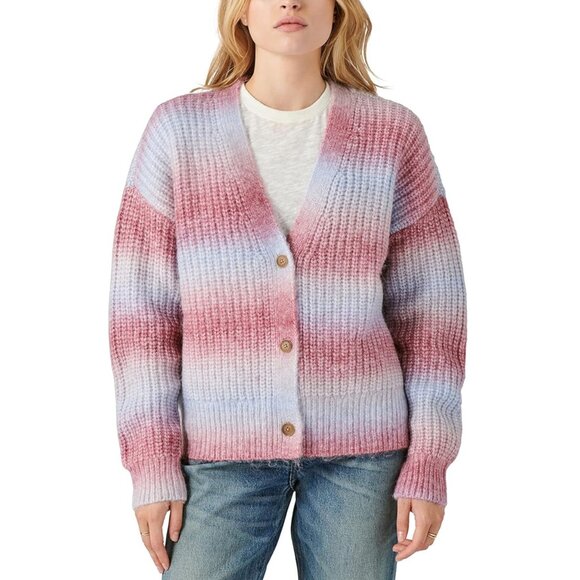 LUCKY BRAND Chunky Winter Cardigan NEW Size LARGE - Picture 6 of 9